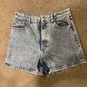 Zara high waist mom shorts